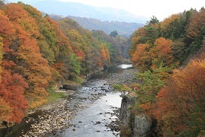 『紅葉ノ片品渓谷』加藤　好孝