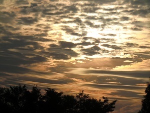 『雲でかくれた夕日』菅原　里菜