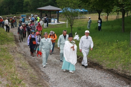 赤城山船ヶ鼻登山道安全祈願祭 赤城山船ヶ鼻登山道安全祈願祭