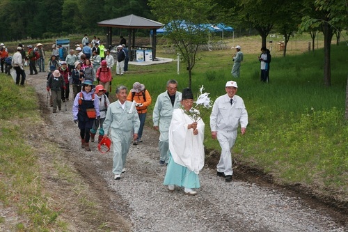 赤城山船ヶ鼻登山道安全祈願祭